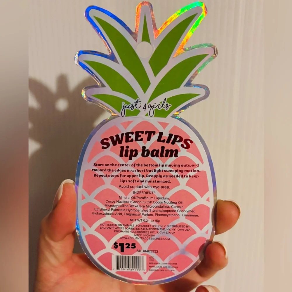Sweet Lips Pineapple Lip Balm